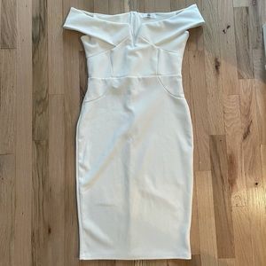 White formal dress